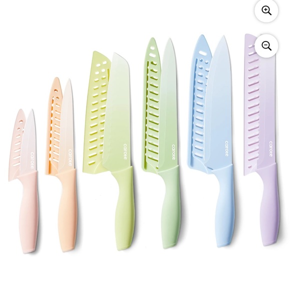 NIB Carote 12 piece kitchen knife set- multicolored - Picture 7 of 8